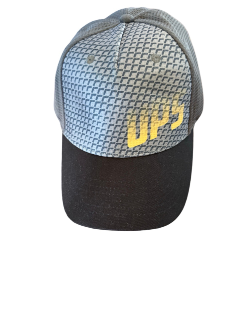 Men's K-Products Gray Black UPS Logo Baseball Cap One Size